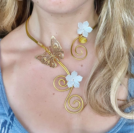 fairy butterfly necklace
