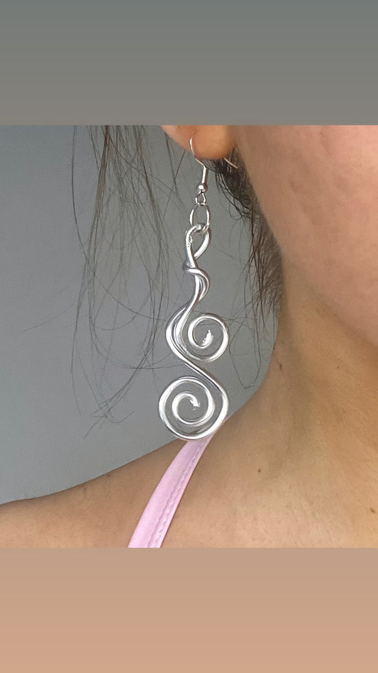 A set of Swirly wirly earrings