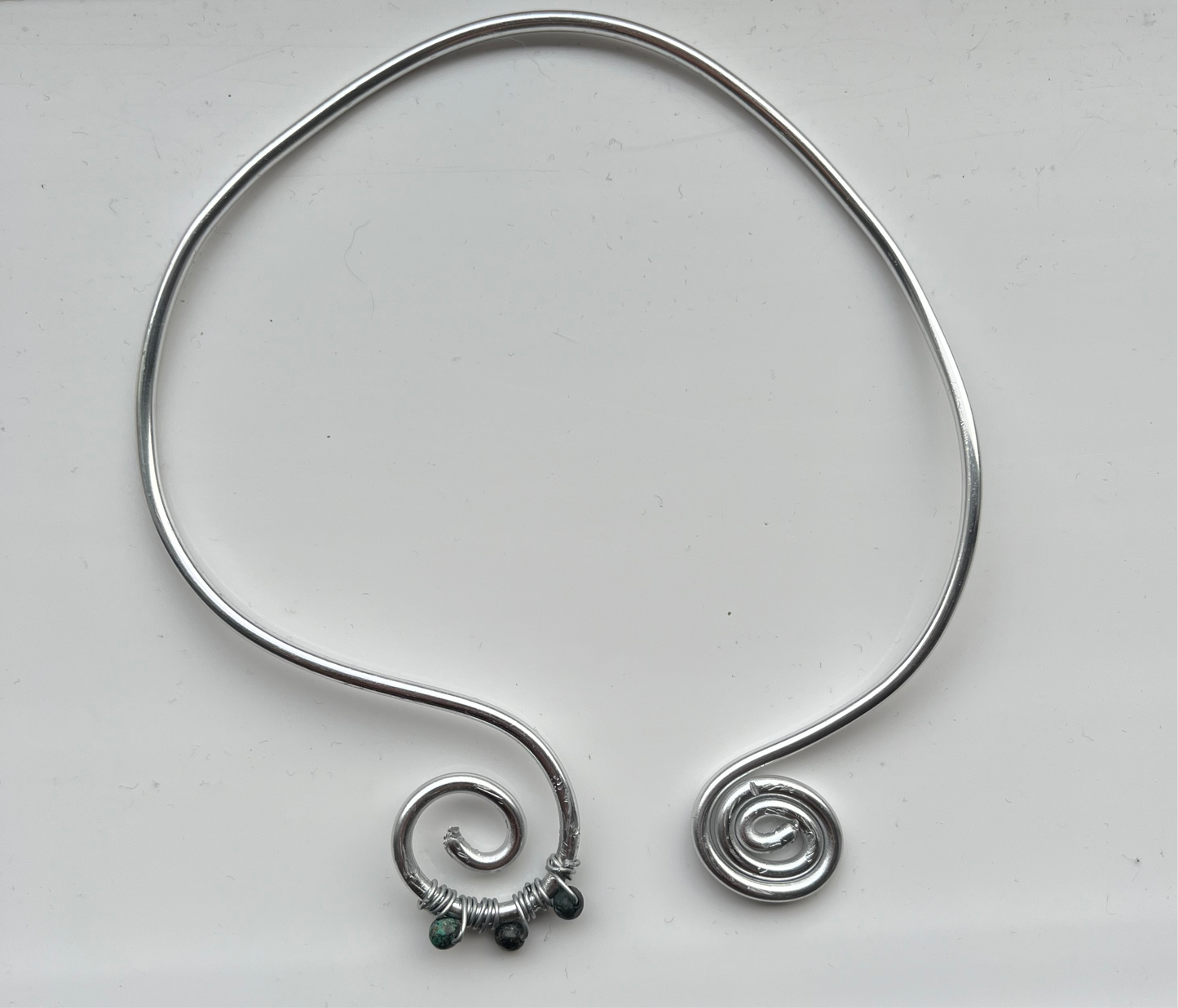 Statement swirl necklace