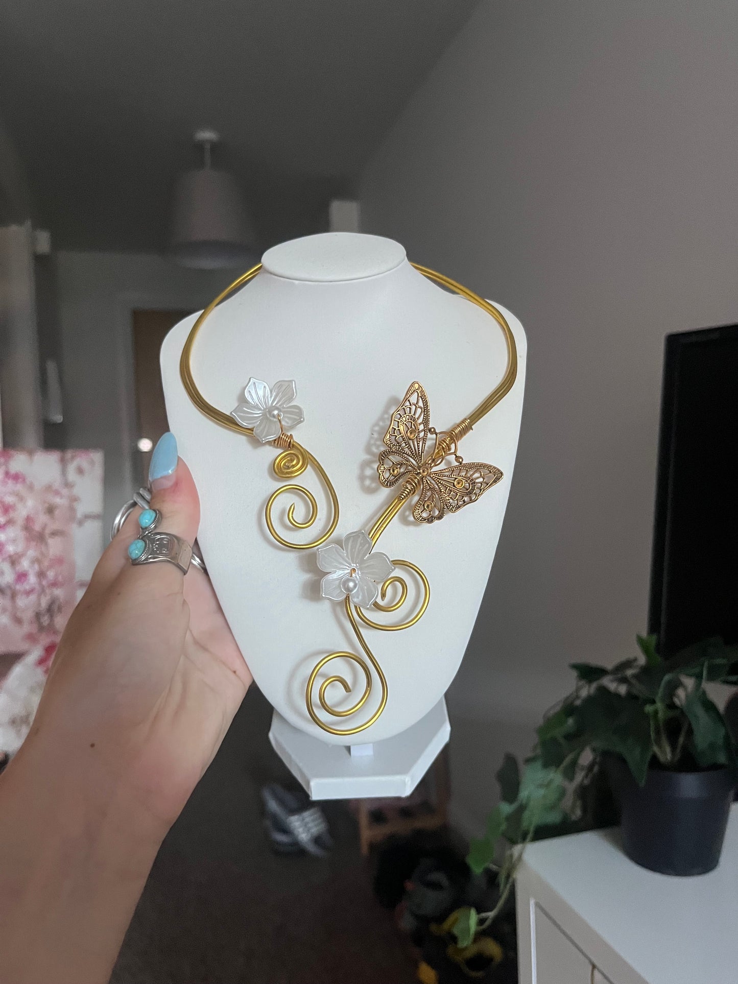 fairy butterfly necklace